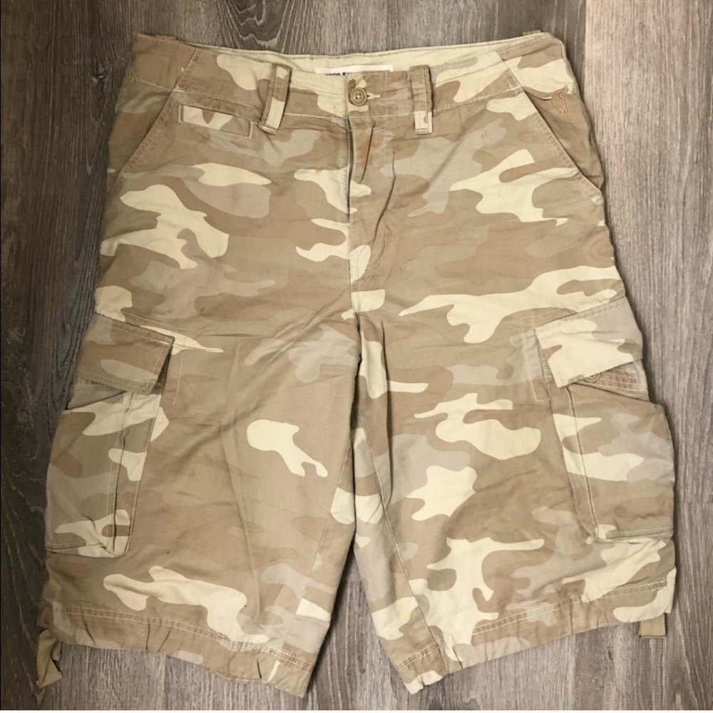 Vintage canyon river blues military cargo mens short size 36